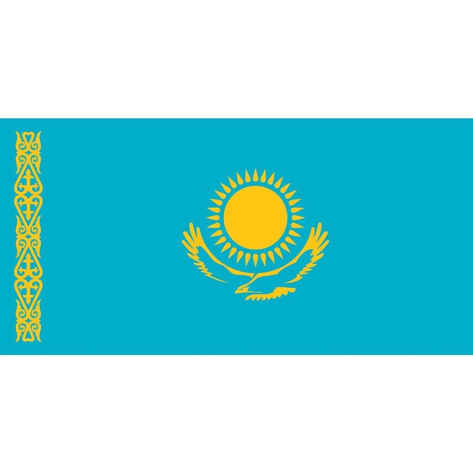 Kazakhstan Flag Waterslide Decal