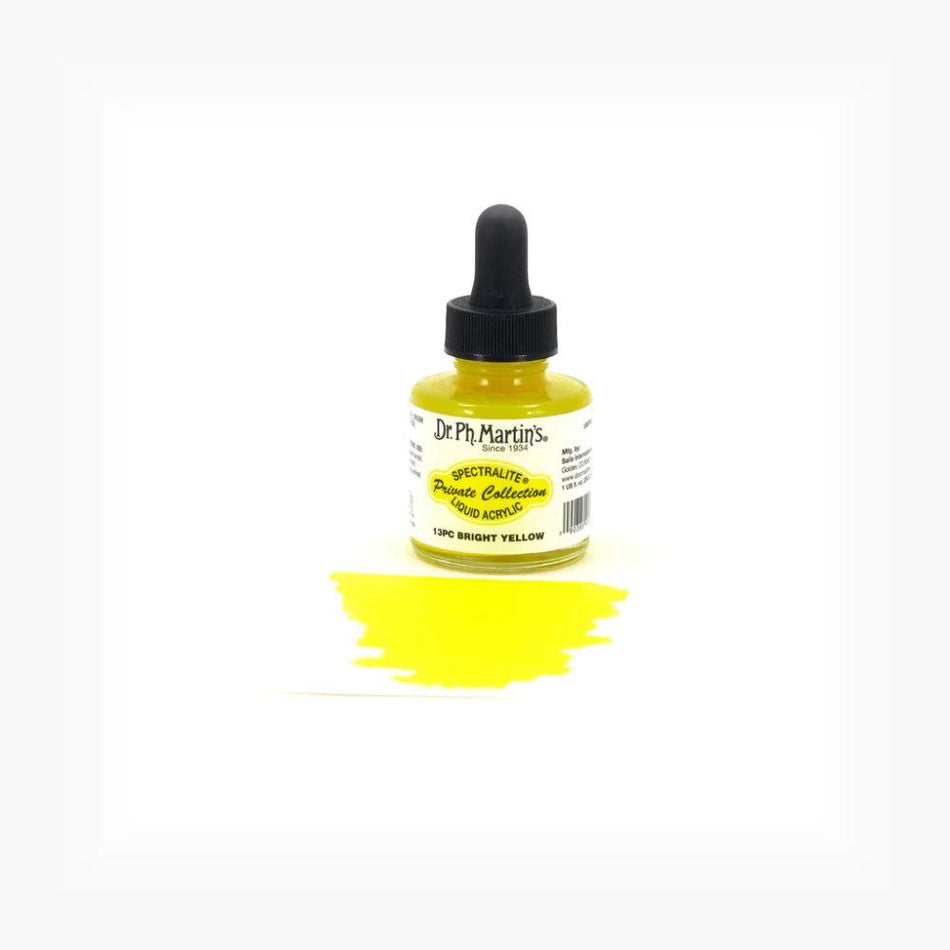 Bright Yellow Spectralite Private Collection Liquid Acrylics - 1.0oz