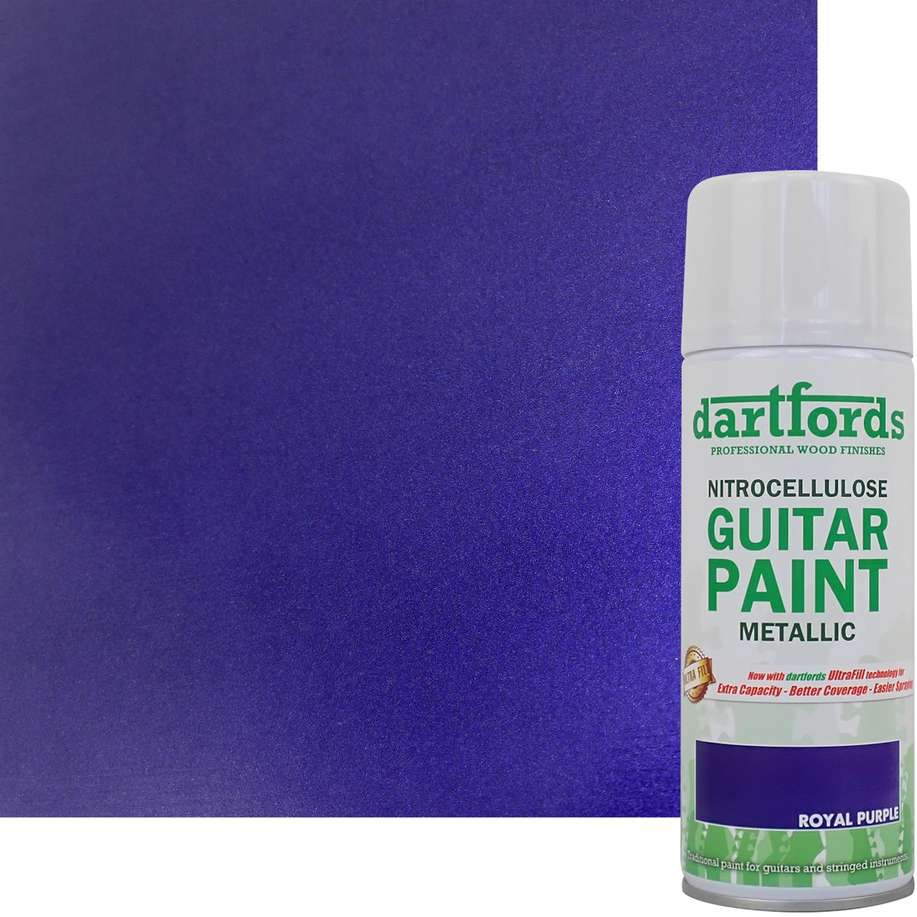 Royal Purple Metallic Nitrocellulose Guitar Paint 400ml Aerosol