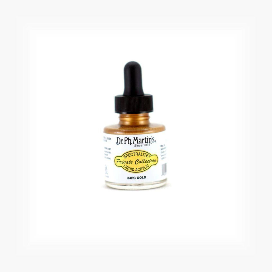 Gold Spectralite Private Collection Liquid Acrylics - 1.0oz