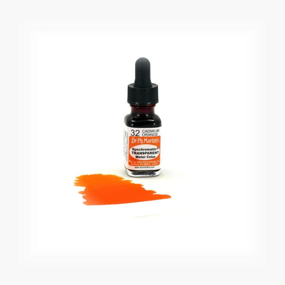 Cadmium Orange Synchromatic Transparent Water Color - 0.5oz