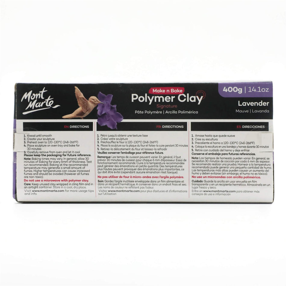 MMSP6411 Lavender Make N Bake Polymer Clay - 400g