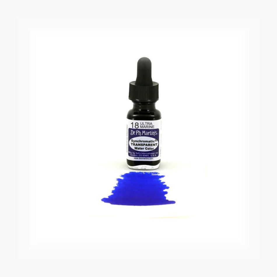 Ultra Marine Synchromatic Transparent Water Color - 0.5oz