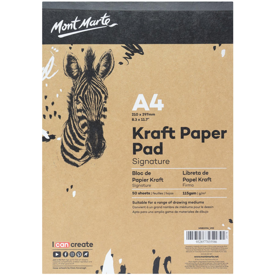 MSB0096 Kraft Paper Pad 50 Sheets - A4