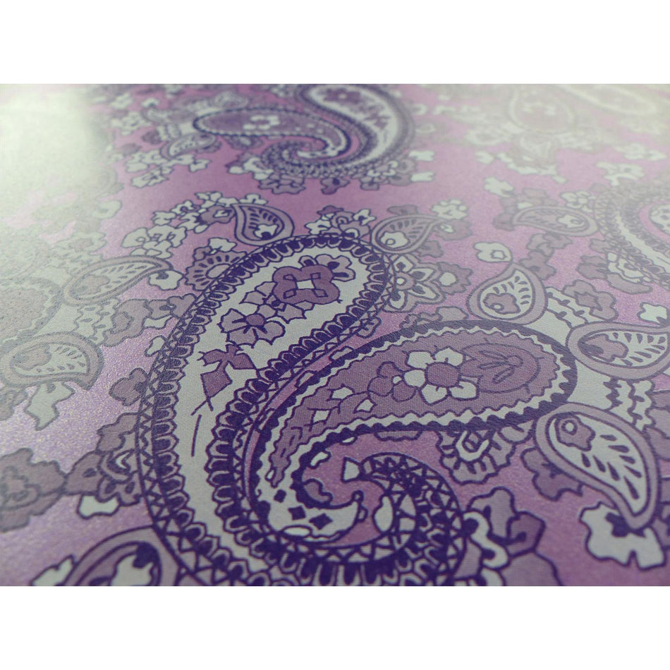 Purple Backed Purple Paisley Paper Guitar Body Decal - 420x295mm