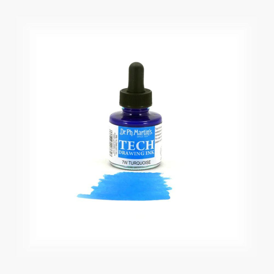 Turquoise Tech Drawing Ink - 1.0oz
