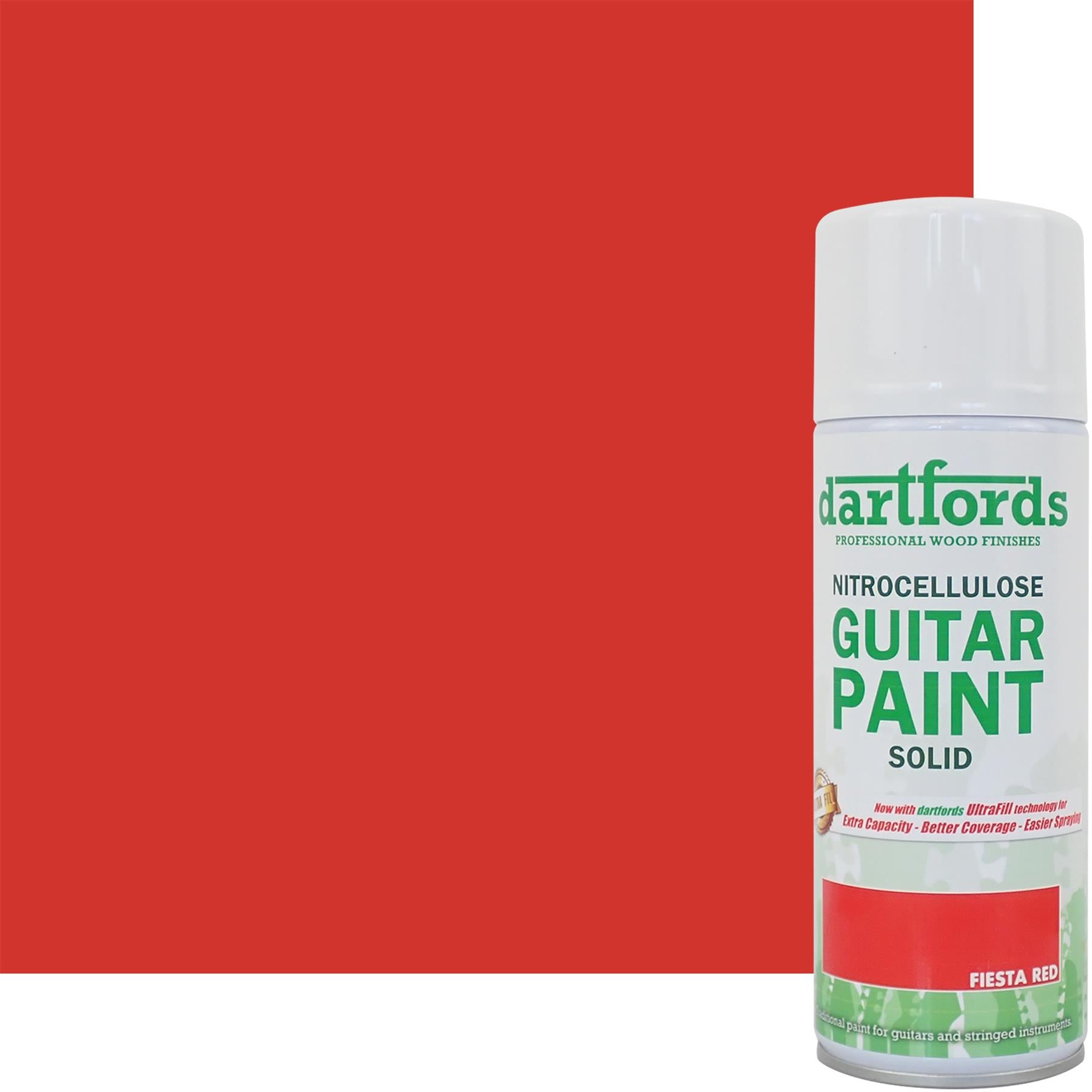 Fiesta Red Nitrocellulose Guitar Paint - 400ml Aerosol – Rothko
