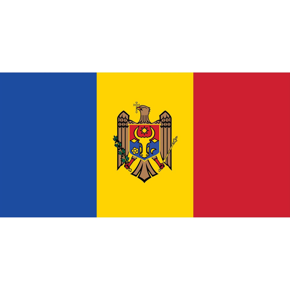 Moldova Flag Waterslide Decal