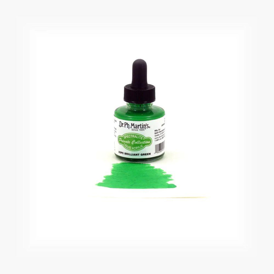 Brilliant Green Spectralite Private Collection Liquid Acrylics - 1.0oz