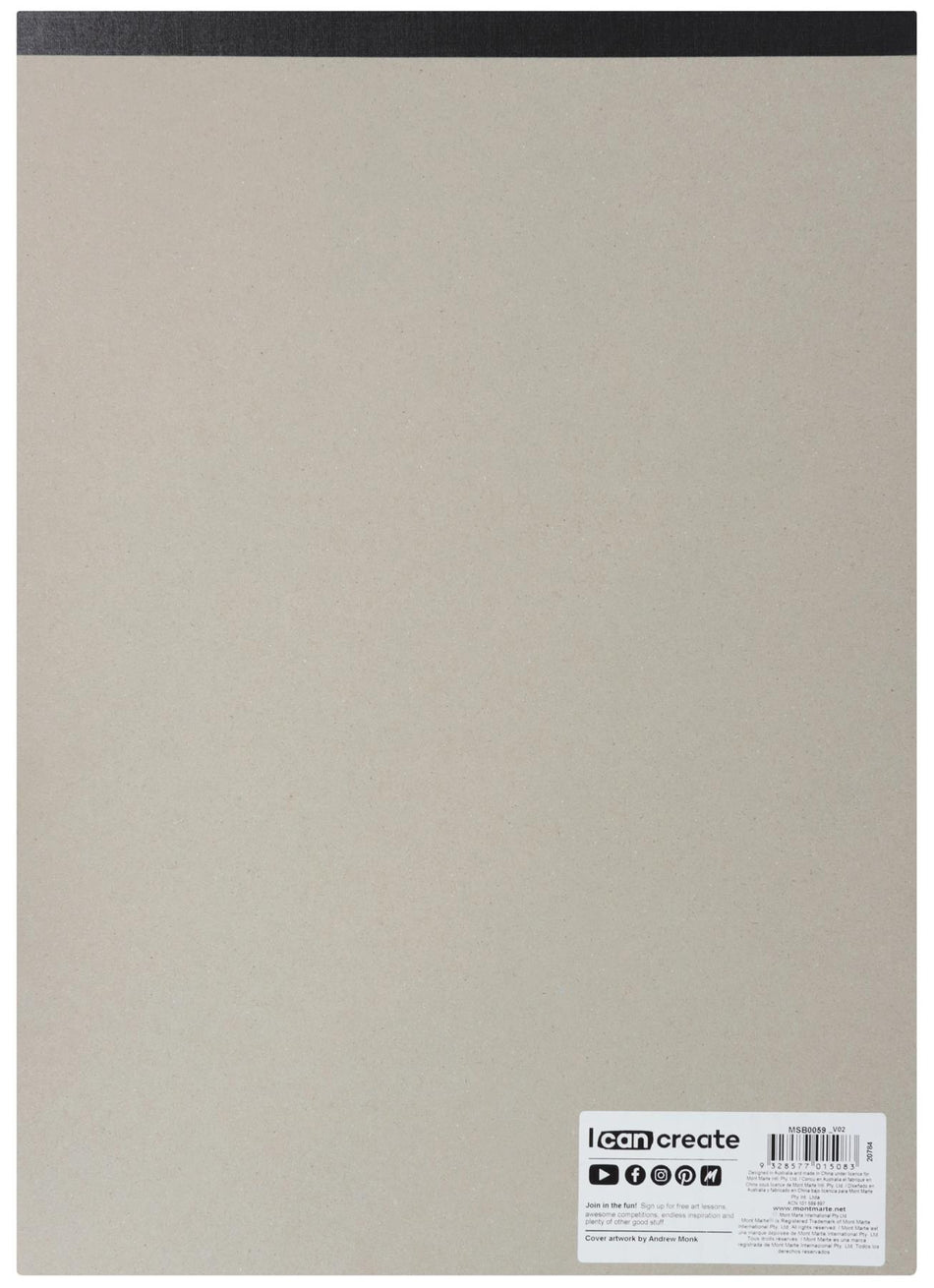 MSB0059 Black Paper Sketch Pad 25 Sheet 140Gsm - A3