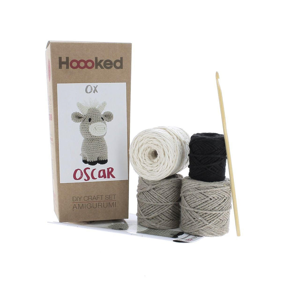 PAK235 Eco Barbante Milano Taupe Cotton Ox Oscar Crochet Amigurumi Kit