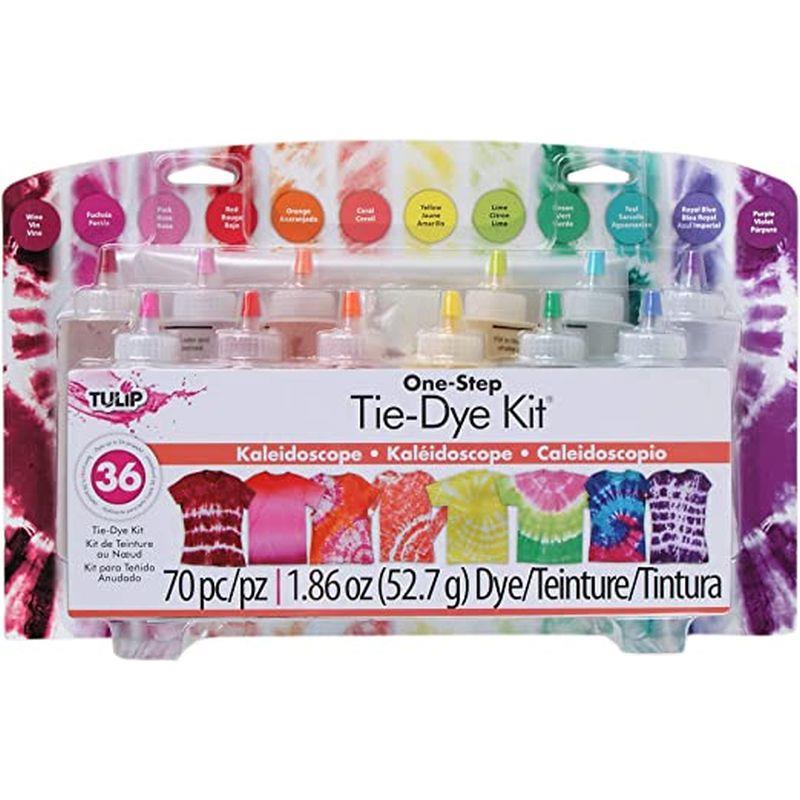 One Step 12 Colour Kaleidoscope Tie-Dye Kit - Set of 70