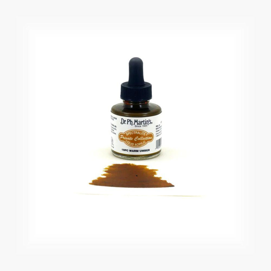Warm umber Spectralite Private Collection Liquid Acrylics - 1.0oz
