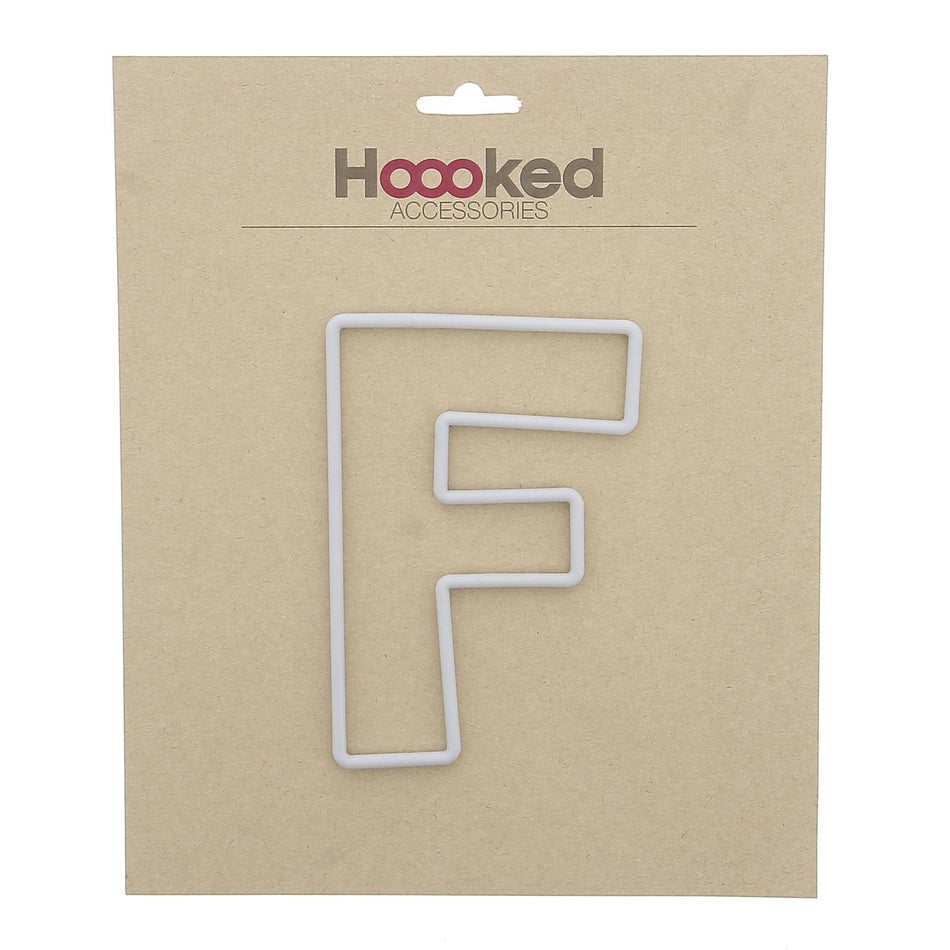 RE074F Recycled Plastic Frame Plastic Letter F - 150mm