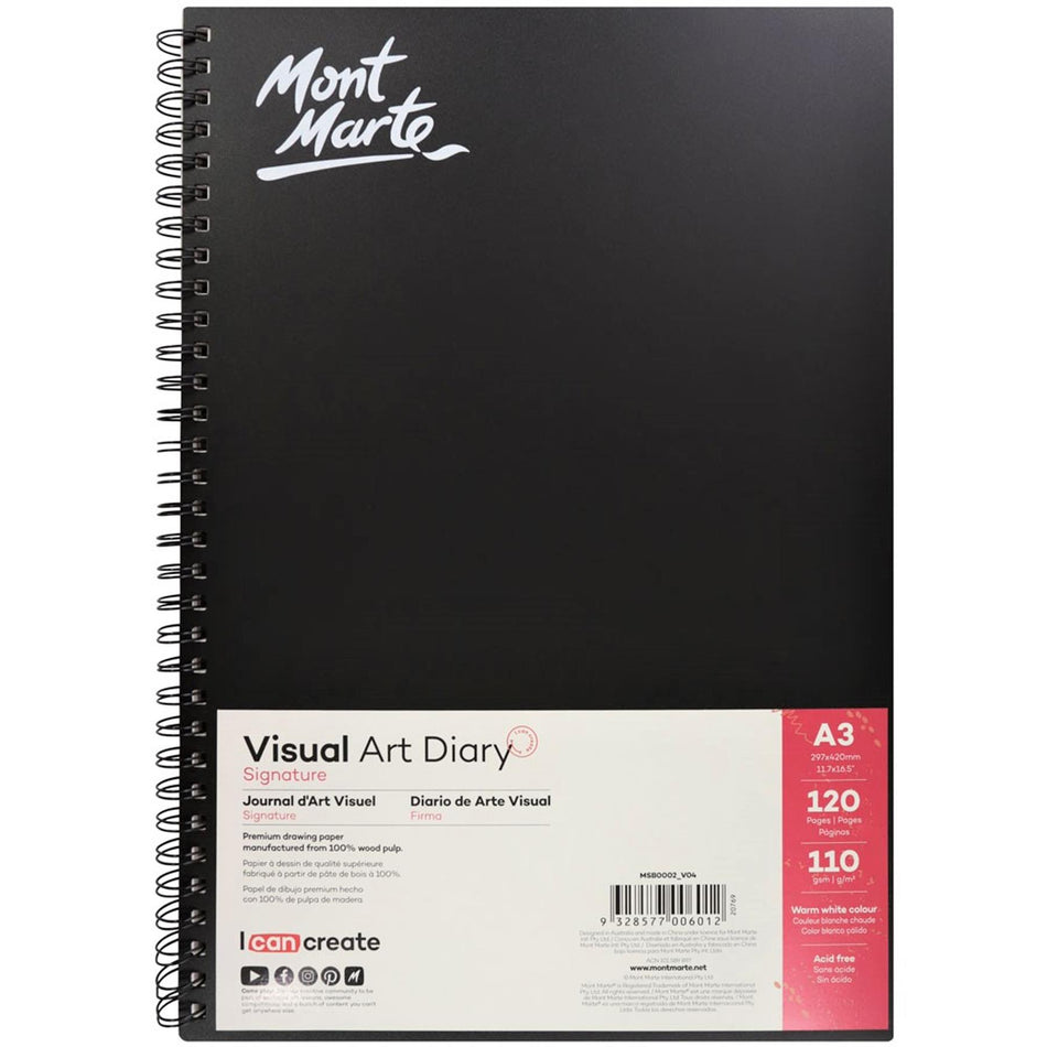 MSB0002 Visual Art Diary 120Page - A3