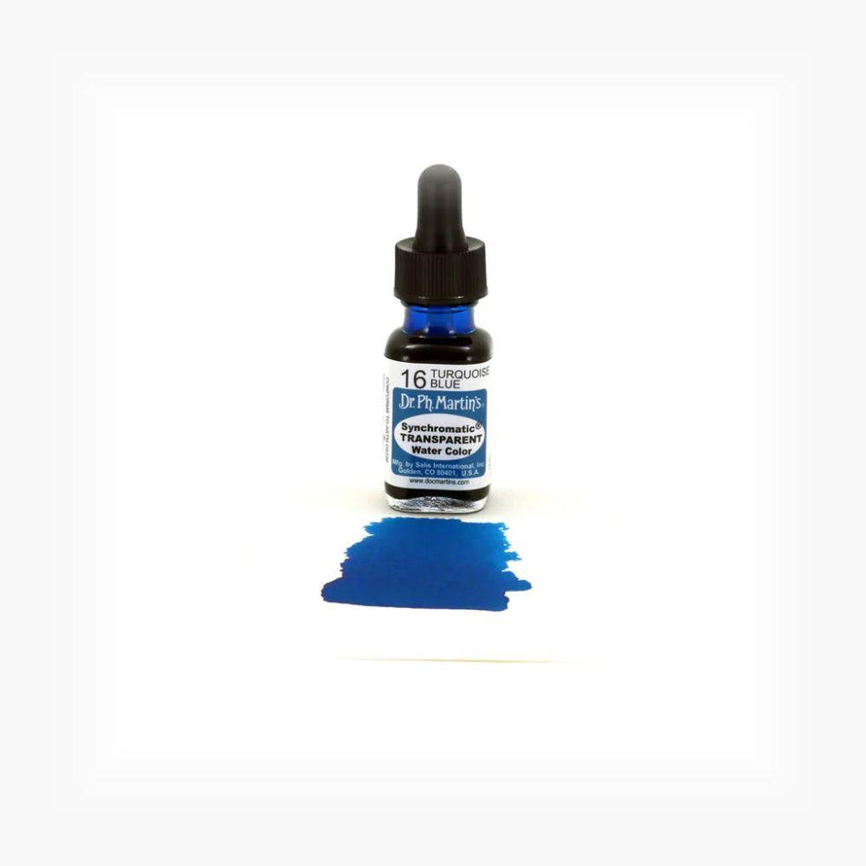 Turquoise Blue Synchromatic Transparent Water Color - 0.5oz