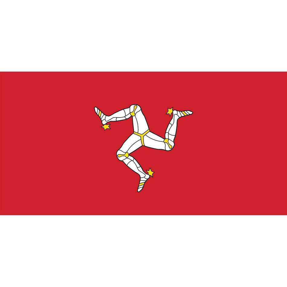 Isle of Man Flag Waterslide Decal