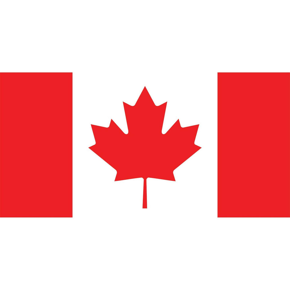 Canada Flag Waterslide Decal