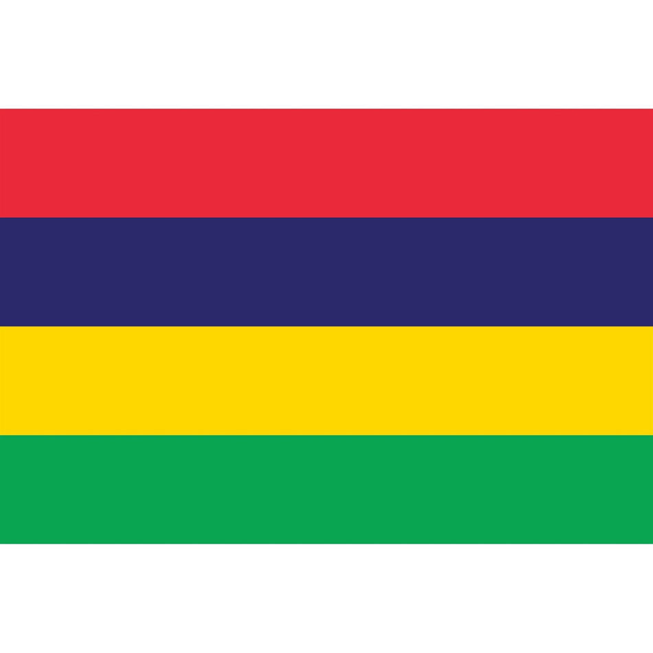 Mauritius Flag Waterslide Decal