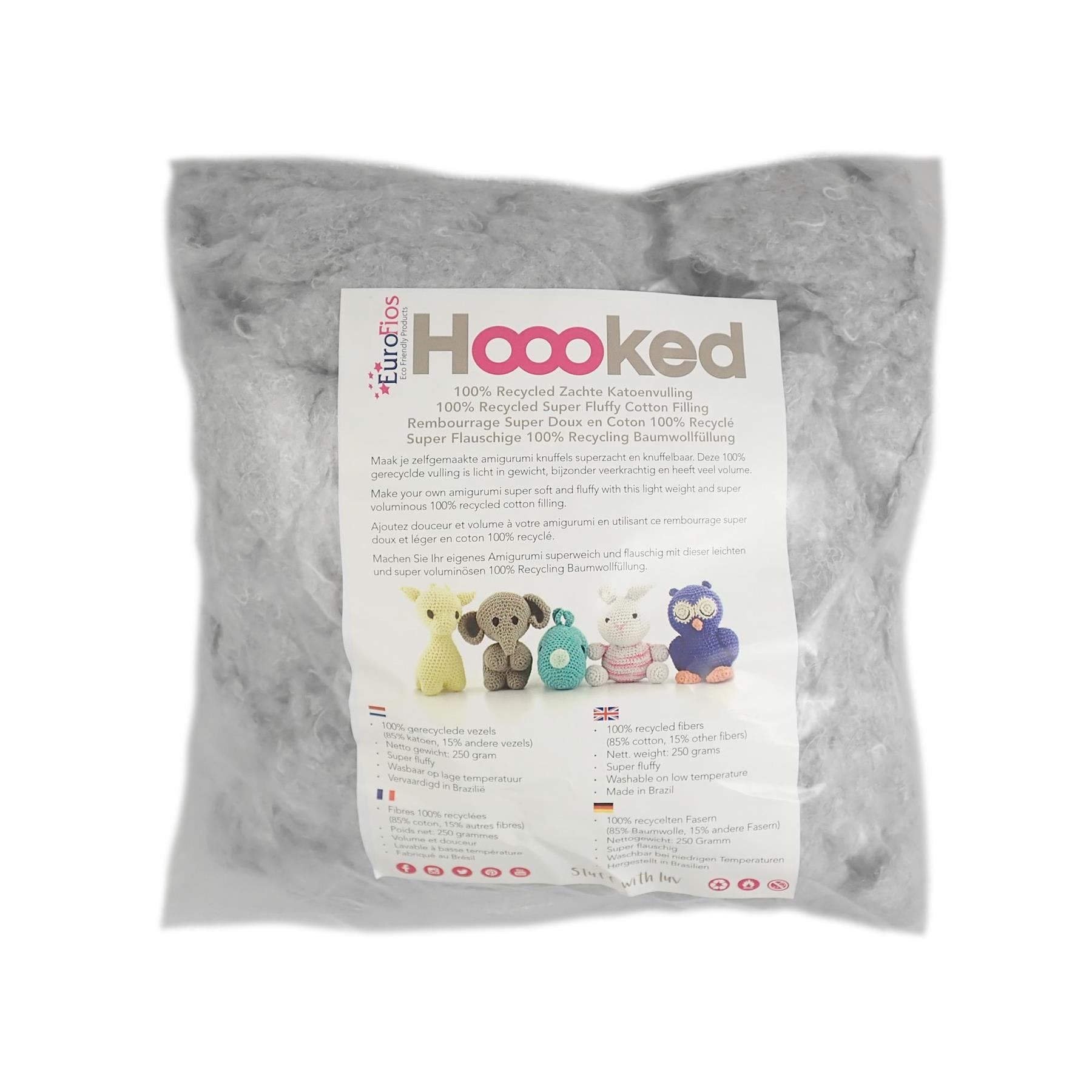 100% Recycled Fluffy Cotton Filling - Hoooked