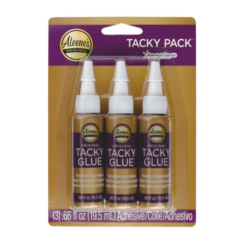 25804 Original Tacky Glue Mini - 0.63 fl oz, 18.6ml Pack of 3
