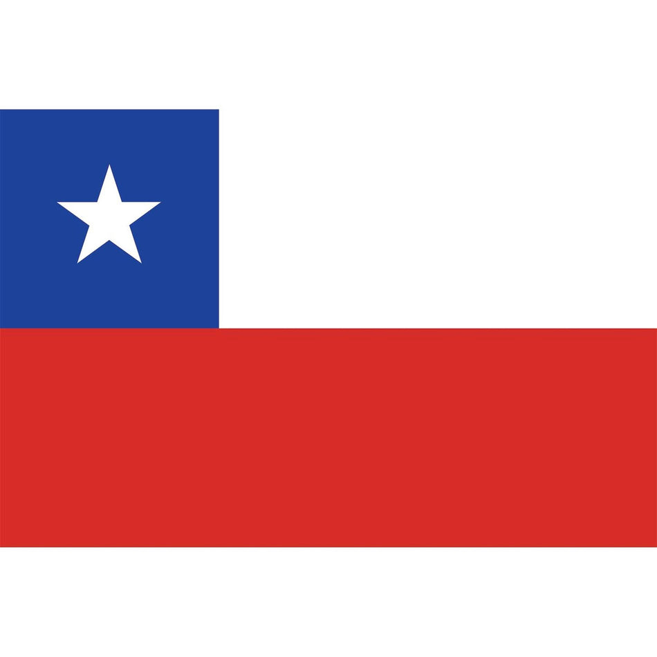 Chile Flag Waterslide Decal