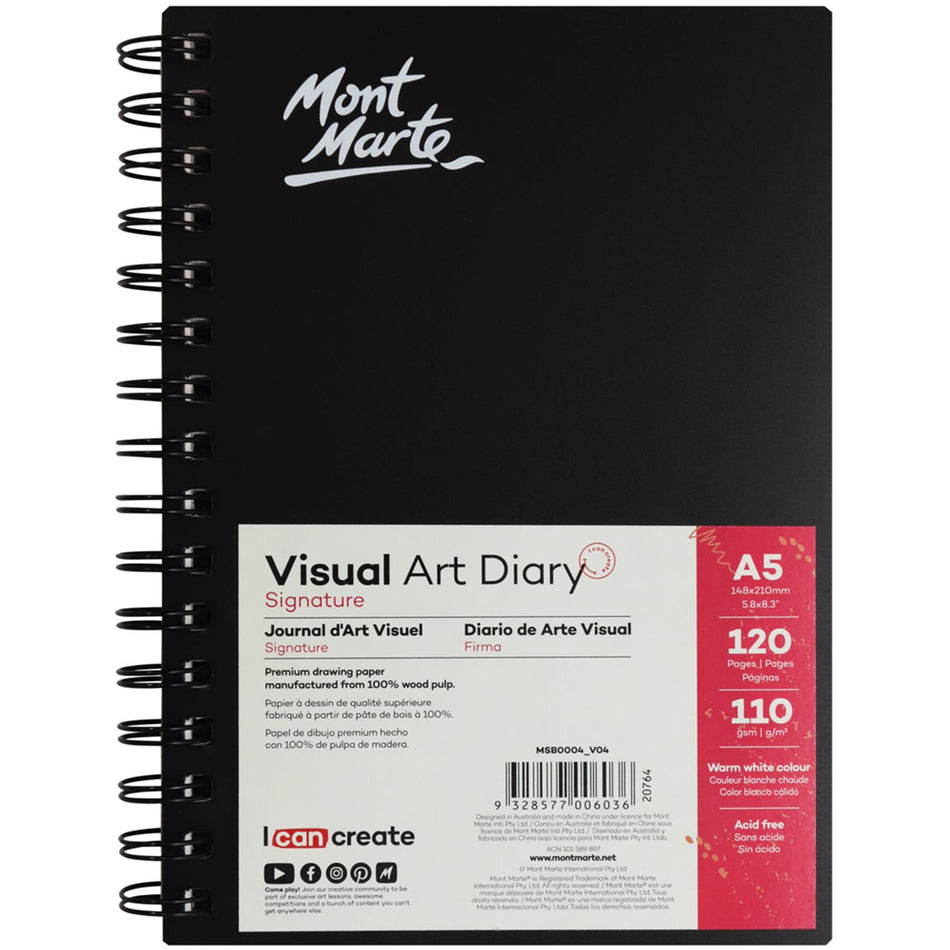 MSB0004 Visual Art Diary 120Page - A5
