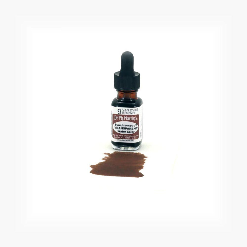 Van Dyke Brown Synchromatic Transparent Water Color - 0.5oz