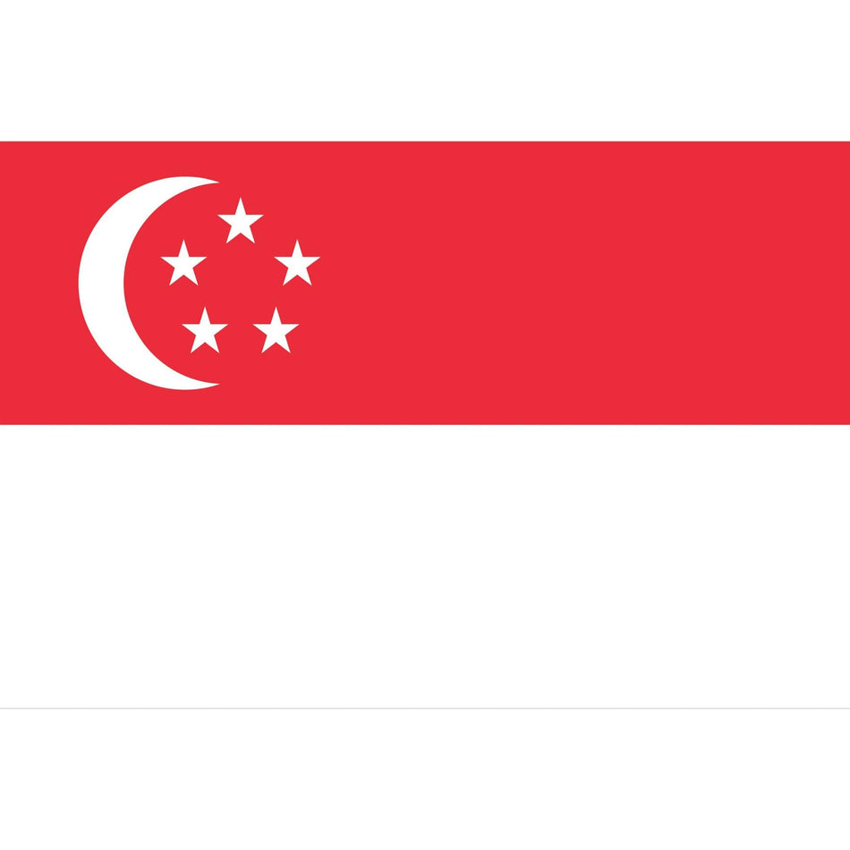 Singapore Flag Waterslide Decal
