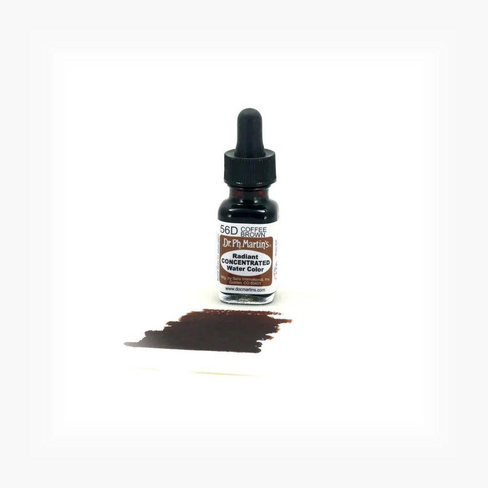 Coffee Brown Radiant Concentrated Water Color - 0.5oz