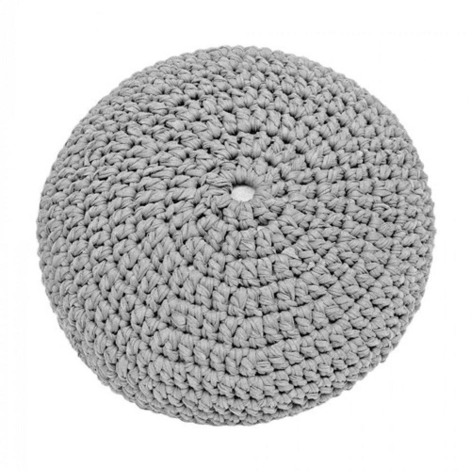 PAK16012 Zpagetti Grey Cotton Pouffe Knit and Crochet Kit
