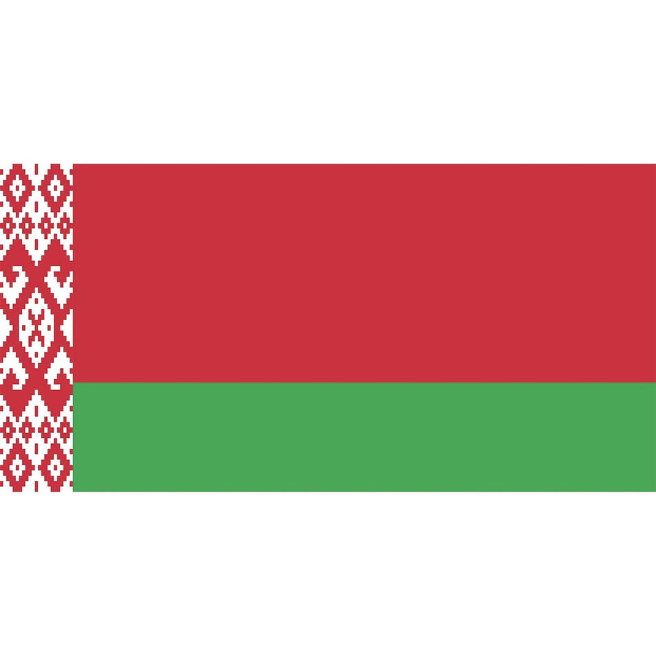 Belarus Flag Waterslide Decal