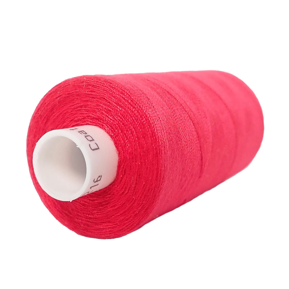 M0216 Red Spun Polyester Sewing Thread - 1000M