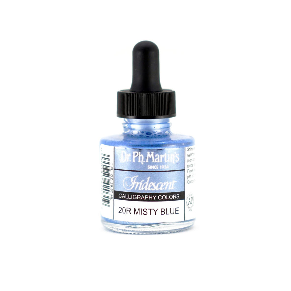 Misty Blue Iridescent Calligraphy Color - 1.0oz