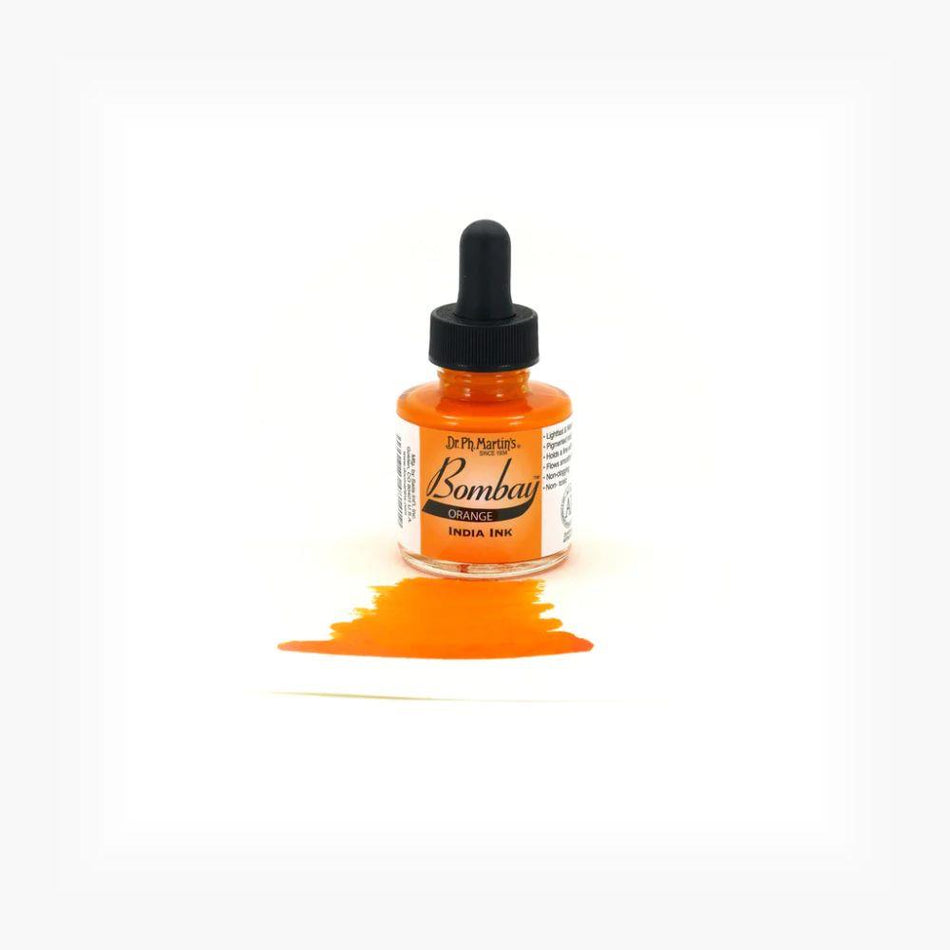 Orange Bombay India Ink - 1.0oz