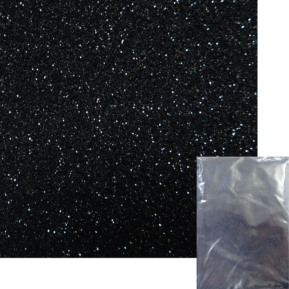 Black Glitter Flake - 100g 0.008