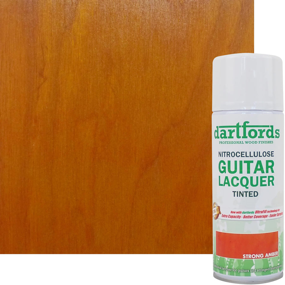 Strong Amber Nitrocellulose Guitar Lacquer - 400ml Aerosol