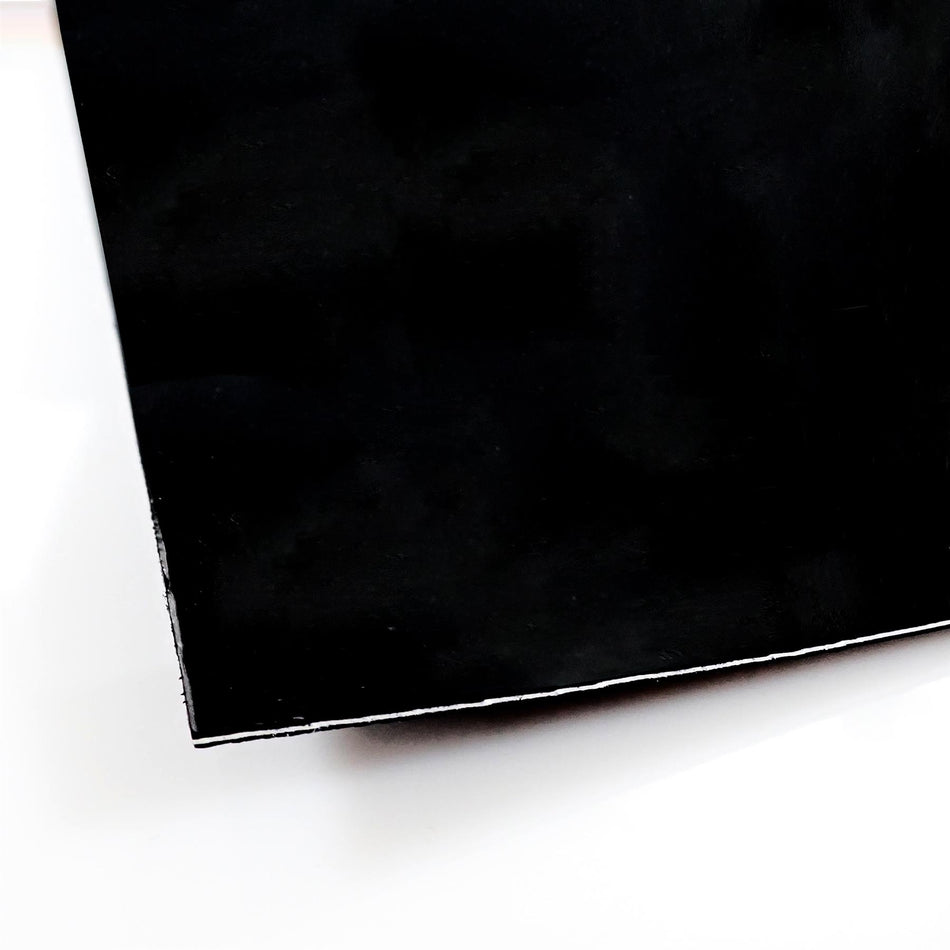 Black/White/Black Plain Celluloid Sheet - 380x270x2mm, 3-Ply