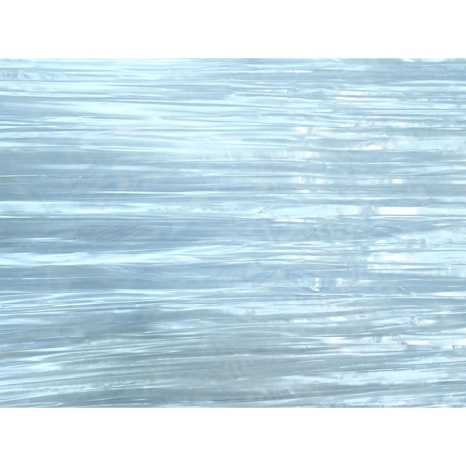 White Striped Pearl Celluloid Sheet - 1600x700x0.17mm