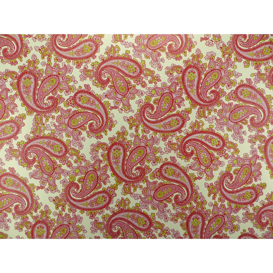Pearl Gold Backed Pink Paisley Paper Guitar Body Decal - 420x295mm
