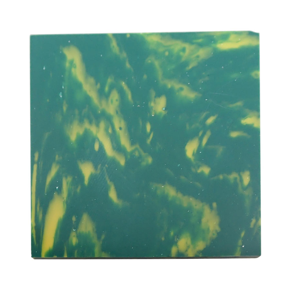 B "Arizona" Marble Jade Reconstituted Stone Inlay Blank - 50x50x3mm, Square