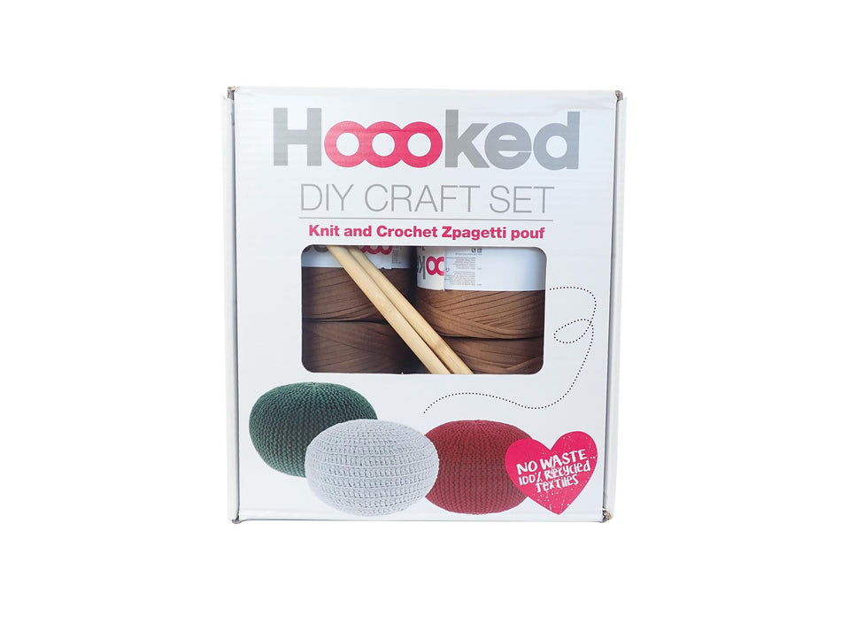 [Hoooked] PAK16003 Zpagetti Pouffe Knit and Crochet Kit