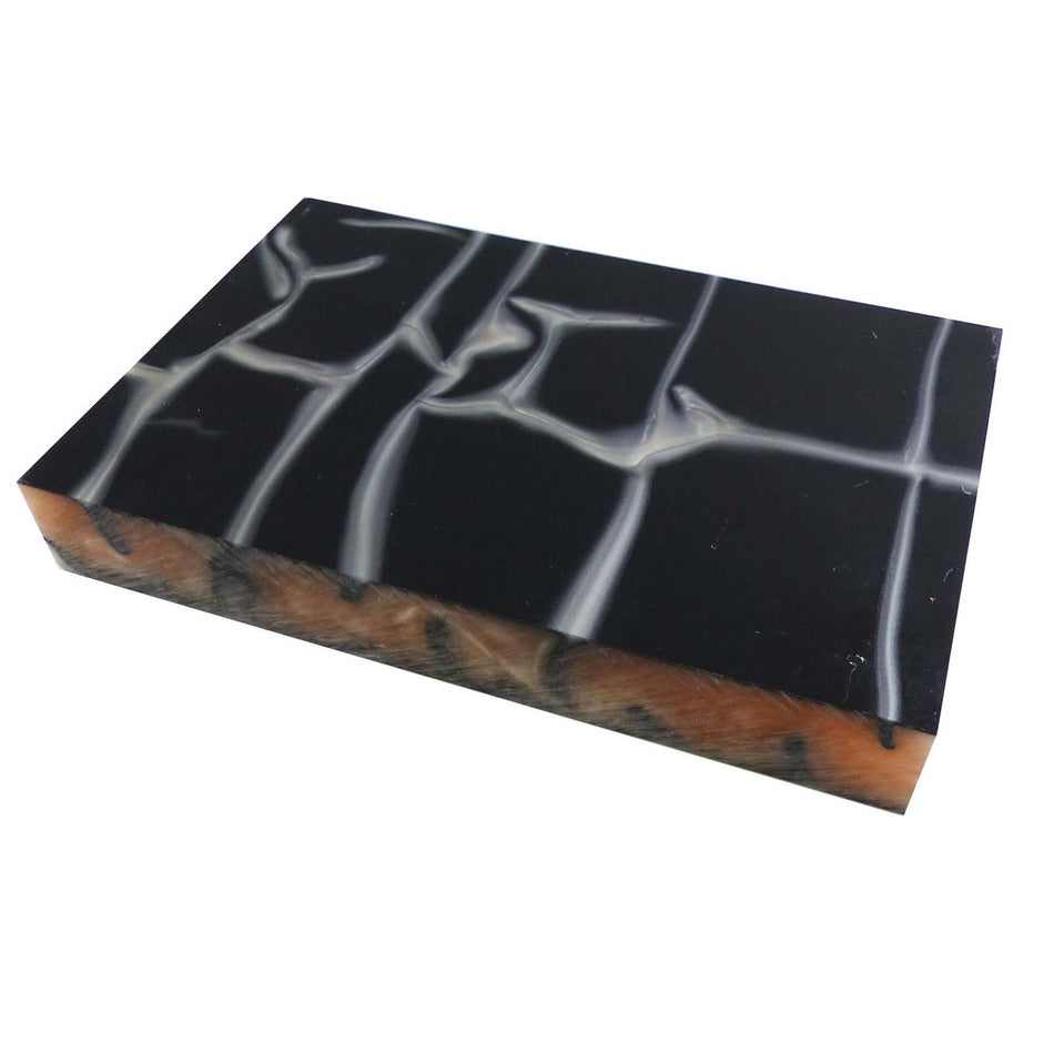 Oyster Abstract Kirinite Acrylic Block - 150x100x20mm, 6x4x3/4"
