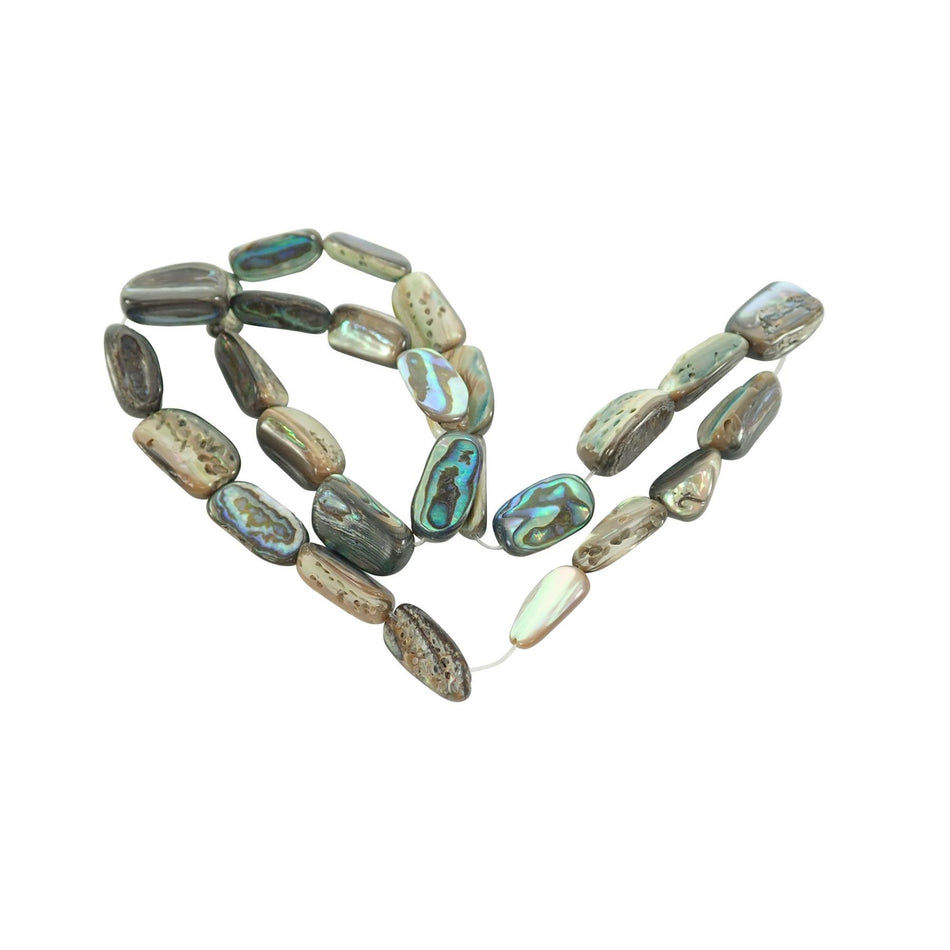 Paua Abalone Paua Freeform Shell Beads - Large, Pack of 25