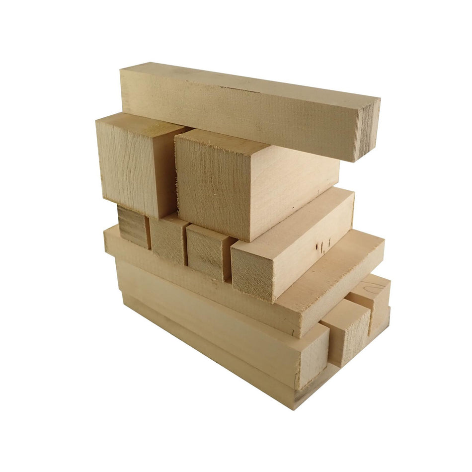 Basswood Carving Block Selection Pack - Set of 12