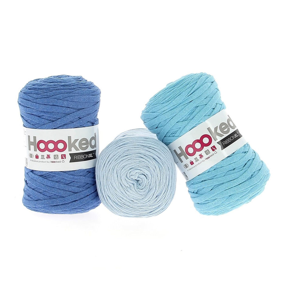 RibbonXL Aqua Intense Cotton Yarn - 120M, 250g Pack of 3