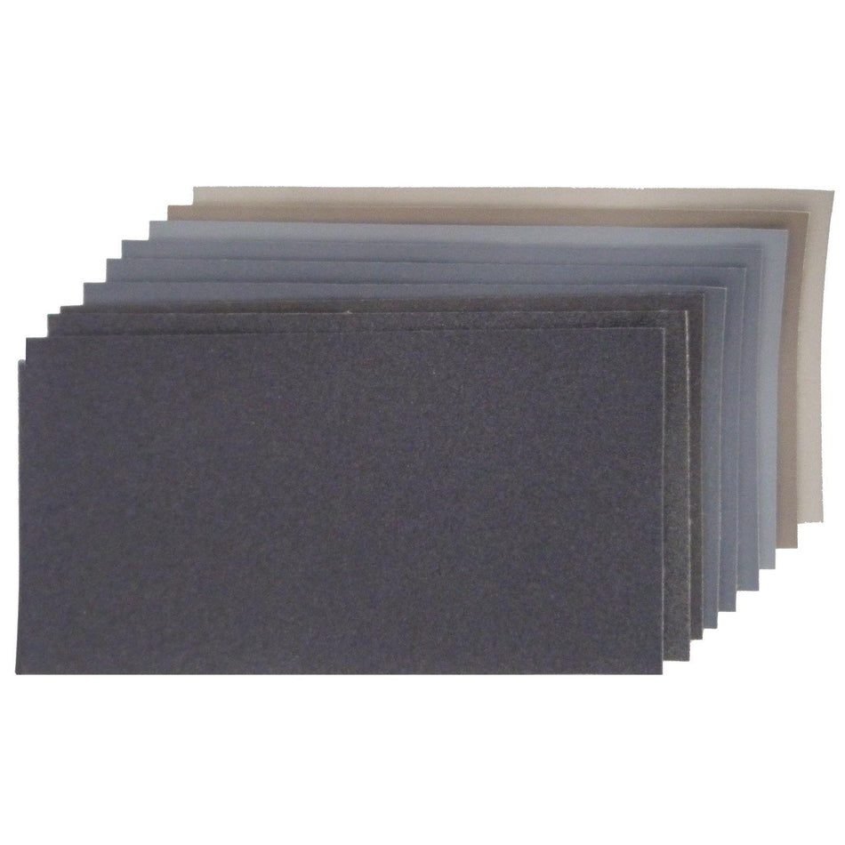 Cushioned Abrasive Sheets, Pack of 9