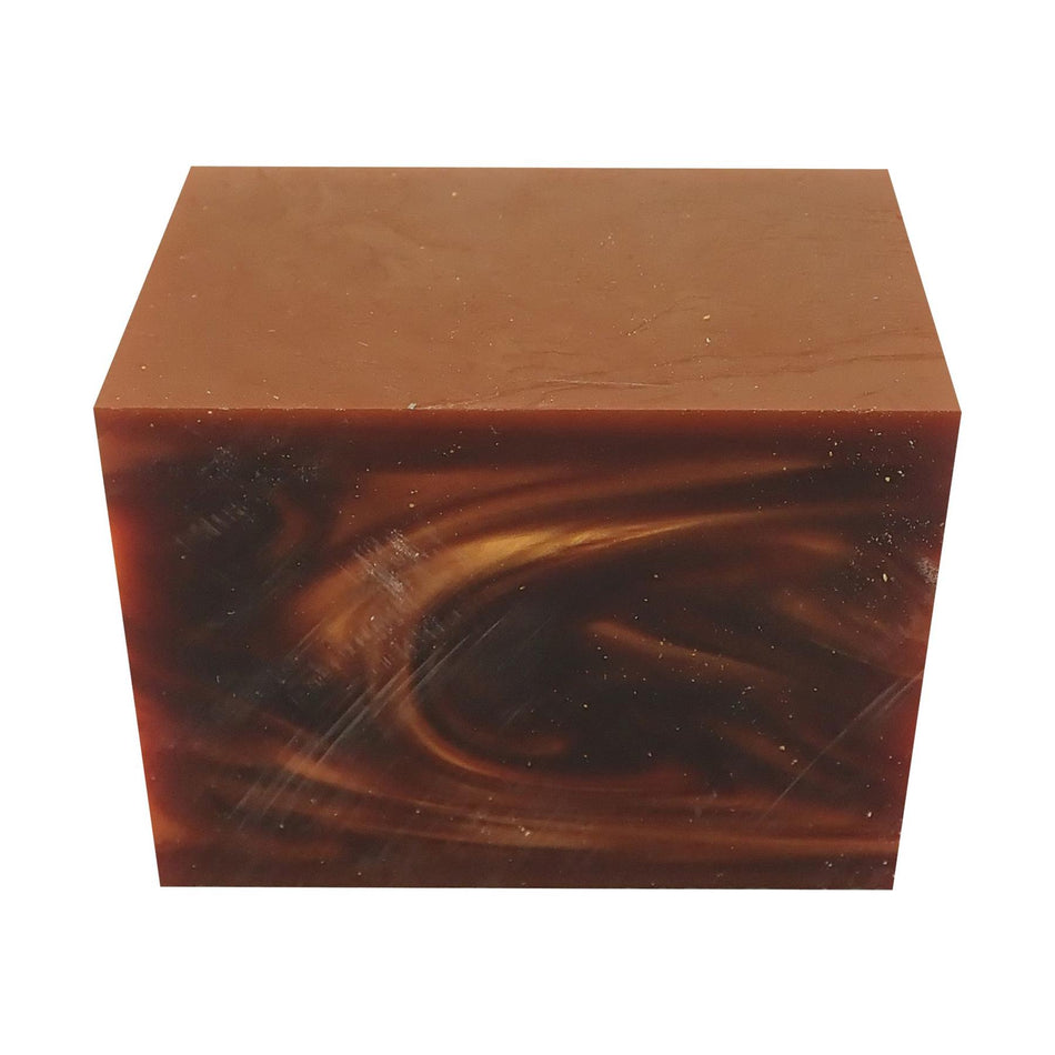 Copper Pearl Kirinite Acrylic Block - 64x42x42mm