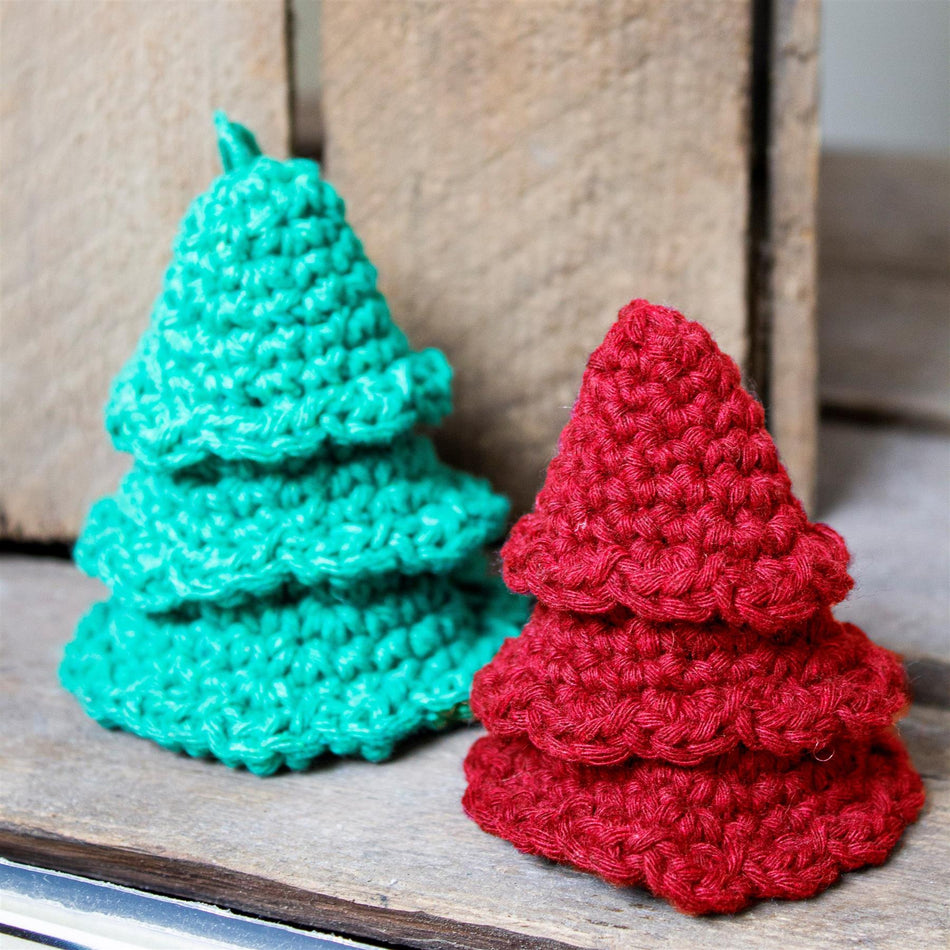 PAK148 Eco Barbante Milano Cotton Christmas Tree Crochet Amigurumi Kit