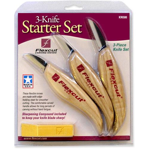 Flexcut Deluxe Palm & Knife Carving Set ~ KN700